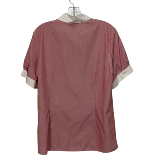 Brooks Brothers Red Striped Cotton Fitted Button Down Shirt Womens Size 16 - Picture 5 of 13